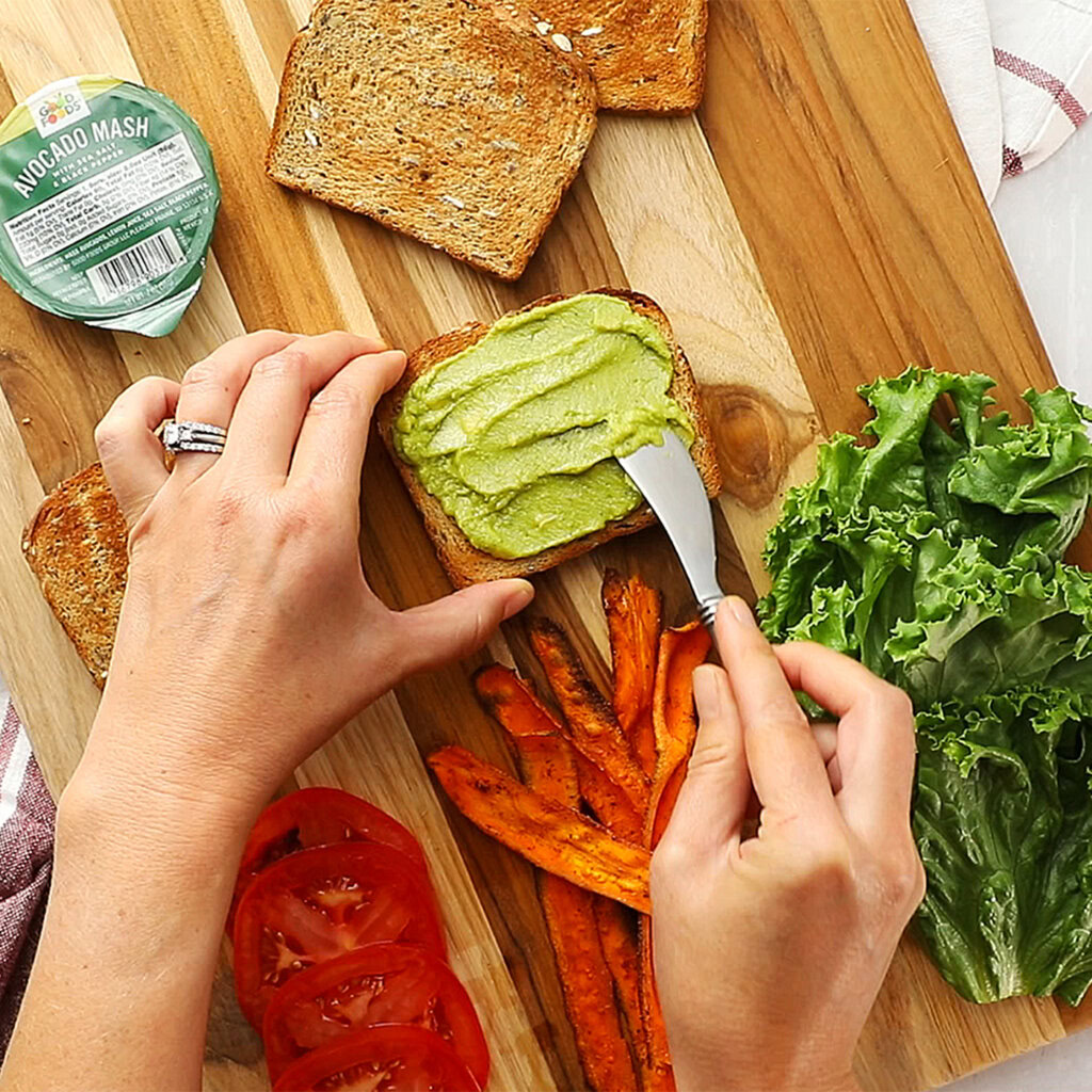 Veggie BLT with Avocado & Carrot Bacon