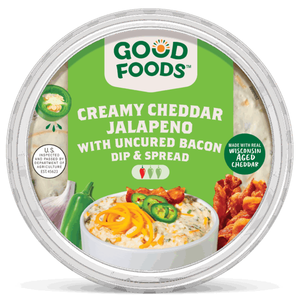 Creamy Cheddar Jalapeno With Uncured Bacon Spread
