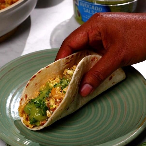 Chorizo con Huevos Breakfast Tacos