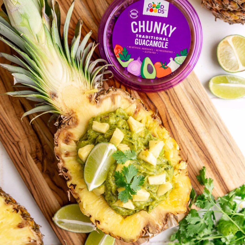 Pineapple Guacamole Boat