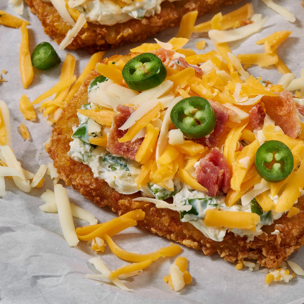 Cheddar Jalapeño Hash Brown Stack - Good Foods